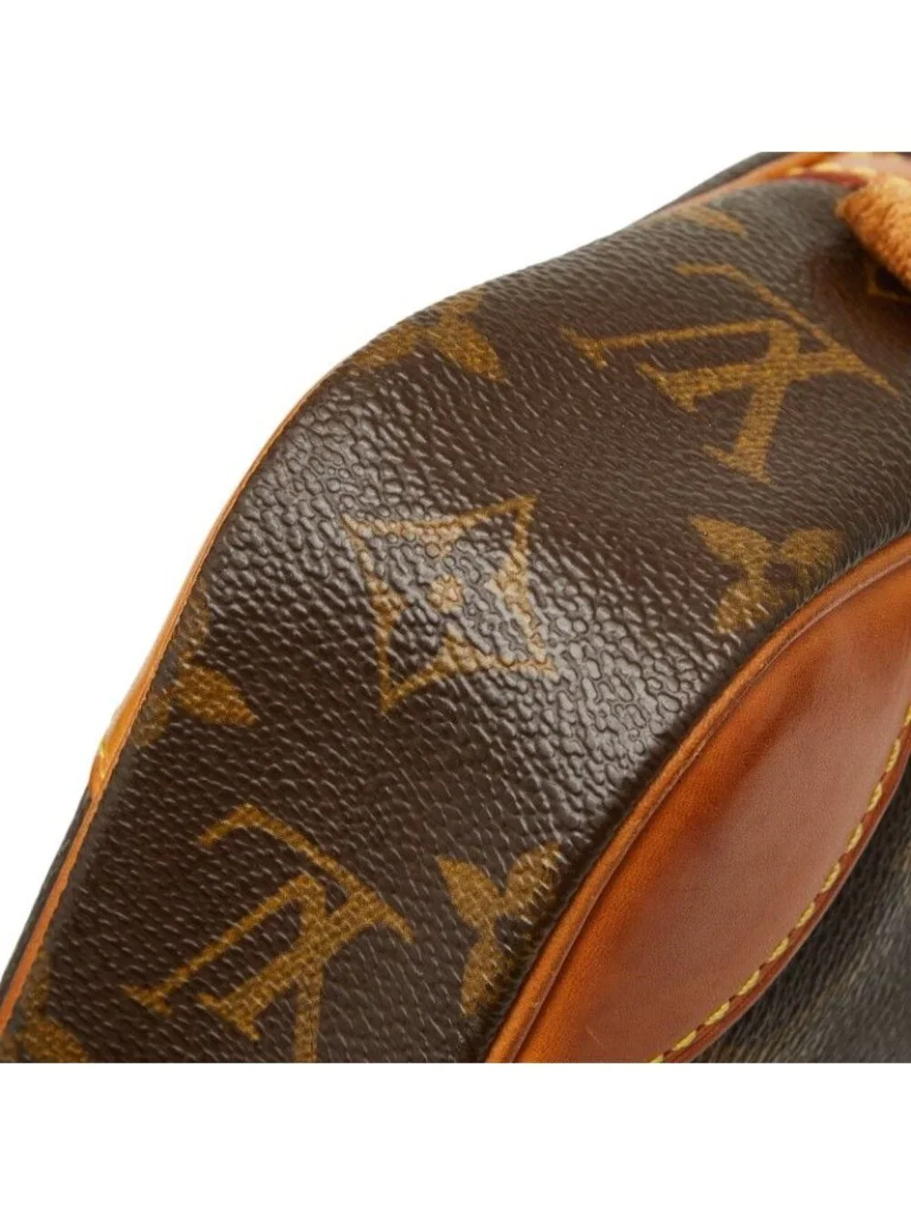 Louis Vuitton Monogram Maroulis Dragonne GM Clutch Brown Leather